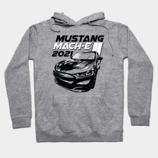 Racing Stripes Ford Mustang Mach-E Hoodie